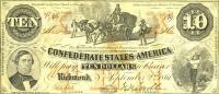 Gallery image for Confederate States of America p22: 10 Dollars